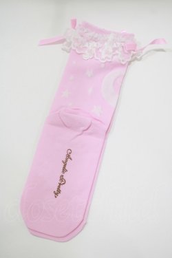 画像2: Angelic Pretty / Dreamy Starクルー丈ソックス FREE ピンク H-25-10-09-077-AP-ZA-YZ-ZH
