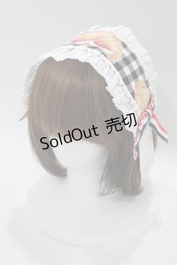 画像1: Angelic Pretty / いちごBread Bakeryヘッドドレス  ブラック H-25-10-09-079-AP-AC-NS-ZH