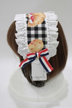 画像2: Angelic Pretty / いちごBread Bakeryヘッドドレス  ブラック H-25-10-09-079-AP-AC-NS-ZH