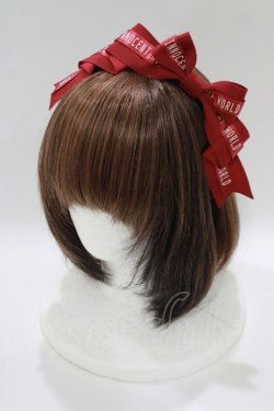 画像1: Innocent World / ストロベリータルトタックリボンカチューシャ  レッド H-25-10-09-081-IW-AC-NS-ZH
