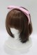 画像1: Angelic Pretty / Doll's Ribbonカチューシャ  ピンク H-25-10-09-082-AP-AC-NS-ZH (1)