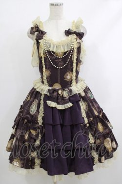 画像1: metamorphose / Vintage Cameoドレッシィジャンパースカート Free ヴィンテージワイン H-25-10-09-006-ME-OP-NS-ZH