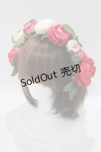 Angelic Pretty / Princessメリロットヘッドドレス  ワイン H-25-10-09-085-AP-AC-NS-ZH