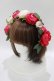 画像1: Angelic Pretty / Princessメリロットヘッドドレス  ワイン H-25-10-09-085-AP-AC-NS-ZH (1)