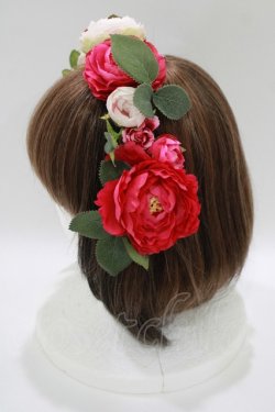 画像2: Angelic Pretty / Princessメリロットヘッドドレス  ワイン H-25-10-09-085-AP-AC-NS-ZH