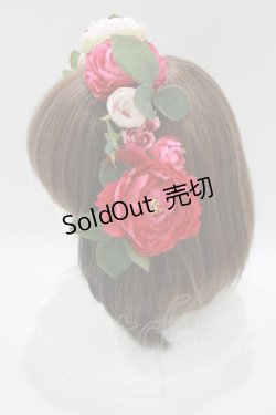 画像2: Angelic Pretty / Princessメリロットヘッドドレス  ワイン H-25-10-09-085-AP-AC-NS-ZH