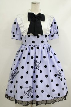 画像1: Angelic Pretty / DOLLY DOTワンピース FREE ラベンダー H-25-10-09-013-AP-OP-YZ-ZH