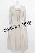 Maison de FLEUR Petite Robe canone / カフェテリアで待つワンピース S Beige H-25-10-09-016-EL-OP-NS-ZH