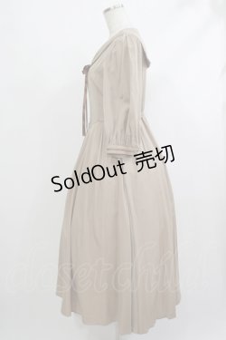 画像2: Maison de FLEUR Petite Robe canone / カフェテリアで待つワンピース S Beige H-25-10-09-016-EL-OP-NS-ZH