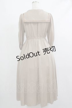 画像3: Maison de FLEUR Petite Robe canone / カフェテリアで待つワンピース S Beige H-25-10-09-016-EL-OP-NS-ZH