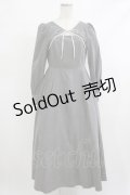 Maison de FLEUR Petite Robe canone / 眠れない日のワンピース S Gray H-25-10-09-018-EL-OP-NS-ZH