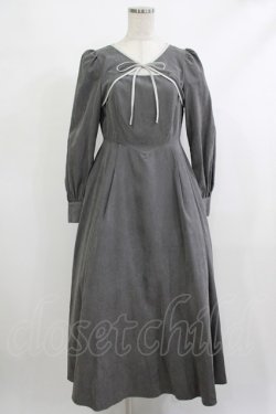 画像1: Maison de FLEUR Petite Robe canone / 眠れない日のワンピース S Gray H-25-10-09-018-EL-OP-NS-ZH