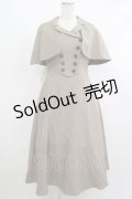 an another angelus / ケープ付きダブル釦ジャンパースカート Free BEIGE×BR H-25-10-09-020-CA-OP-NS-ZH