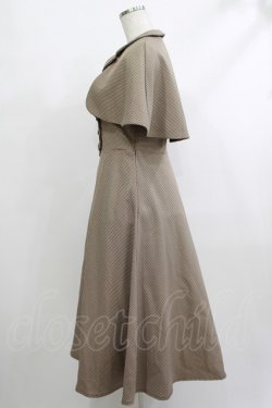 画像2: an another angelus / ケープ付きダブル釦ジャンパースカート Free BEIGE×BR H-25-10-09-020-CA-OP-NS-ZH