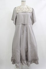 m petit by misako / レースセーラーワンピース S グレー H-25-10-09-022-LO-OP-NS-ZH