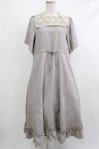 m petit by misako / レースセーラーワンピース S グレー H-25-10-09-022-LO-OP-NS-ZH