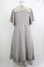 画像3: m petit by misako / レースセーラーワンピース S グレー H-25-10-09-022-LO-OP-NS-ZH (3)