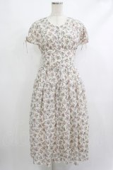 Maison de FLEUR Petite Robe / フラワープリントドレス S オフ H-25-10-09-024-EL-OP-NS-ZH