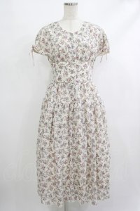 Maison de FLEUR Petite Robe / フラワープリントドレス S オフ H-25-10-09-024-EL-OP-NS-ZH