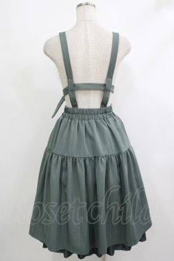 画像3: axes femme POETIQUE / ハーネスデザインサス付スカート M グリーン H-25-10-10-025-AX-SK-NS-ZH