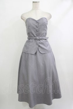 画像1: an another angelus / ビスチェセットアップ Free L/GRAY H-25-10-10-026-CA-OP-NS-ZH