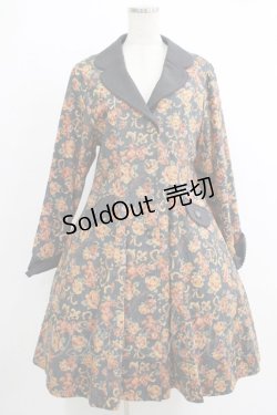 画像1: metamorphose / ゴブラン風くまちゃんコートワンピース サイズ1 黒(Black) H-25-10-10-003-ME-CO-NS-ZH