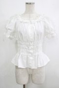 Angelic Pretty / レースアップオフショルダーブラウス Free オフ H-25-10-10-033-AP-BL-NS-ZH