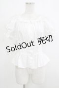 Angelic Pretty / レースアップオフショルダーブラウス Free オフ H-25-10-10-033-AP-BL-NS-ZH