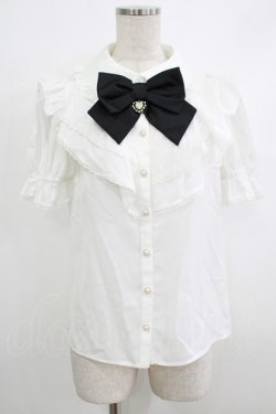 画像1: Secret Honey / ダブルラッフルブラウス Free オフ H-25-10-10-036-CA-BL-NS-ZH