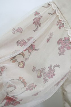 画像4: axes femme / ミュシャ チュール袖ブラウス M アイボリー H-25-10-10-038-AX-BL-NS-ZH