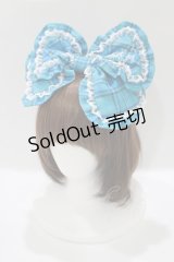 Angelic Pretty / Cuteフリルカチューシャ  ブルー H-25-10-10-041-AP-AC-NS-ZH