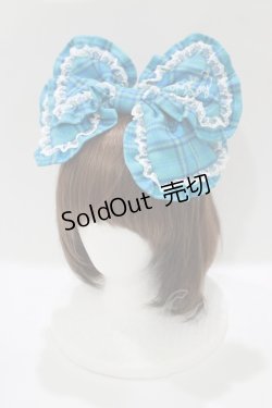 画像1: Angelic Pretty / Cuteフリルカチューシャ  ブルー H-25-10-10-041-AP-AC-NS-ZH