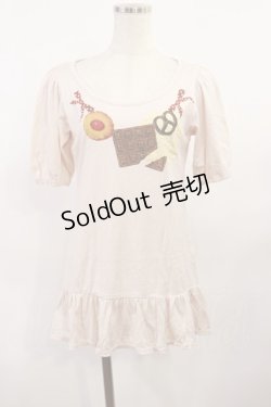 画像1: Emily Temple cute / チョコビスケットフリルカットソー  ピンク H-25-10-10-1010-ET-TO-KB-ZH