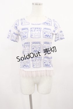 画像1: Emily Temple cute / ジャム瓶カットソー  ピンク H-25-10-10-1014-ET-TO-KB-ZH