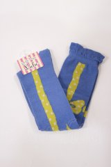 Emily Temple cute / ドットリボンハイソックス  ブルー×イエロー H-25-10-10-1034-ET-ZA-KB-ZH