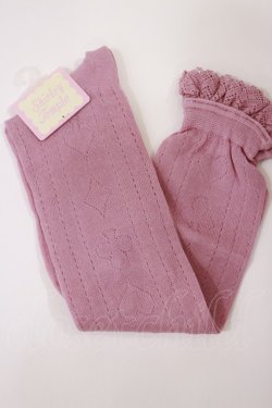 画像1: Shirley Temple / シアートランプハイソックス  ピンク H-25-10-10-1036-ET-ZA-KB-ZH