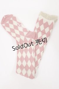 Emily Temple cute / ダイヤオーバーニーソックス  コーラル H-25-10-10-1038-ET-ZA-KB-ZH