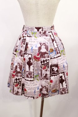 画像2: Shirley Temple / ニュースペーパープリントスカート 160 ピンク H-25-10-10-1003-ET-SK-KB-ZH