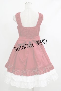 画像3: Angelic Pretty / Lovely BunnyジャンパースカートSET Free ワイン H-25-10-10-092-AP-OP-NS-ZH