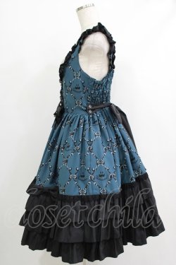 画像2: metamorphose / Dressy Ribbon フリルジャンパースカート サイズ1 グリーン H-25-10-10-007-ME-OP-NS-ZH