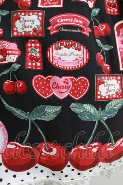 画像4: Angelic Pretty / Cherry Jam Labelジャンパースカート Free ブラック H-25-10-10-008-AP-OP-NS-ZH