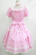 画像3: Angelic Pretty / Eternal Doll半袖ワンピース(小ギンガム) Free ピンク H-25-10-10-009-AP-OP-NS-ZH (3)