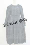 FLC / MINA*タータンチェックワンピース LL ネイビー H-25-10-10-014-LO-OP-NS-ZH