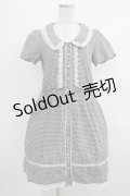 axes femme / ギンガムチェックワンピース M ブラック H-25-10-10-017-AX-OP-NS-ZH