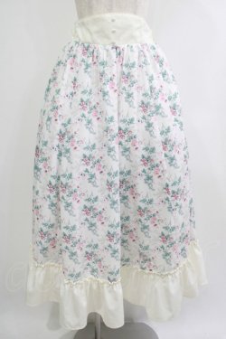 画像1: Kurumi Collaboration / 花柄コルセット風スカート L オフ H-25-10-10-021-GO-SK-NS-ZH