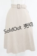 an another angelus / ベルト付きバックラッフルフレアースカート Free BEIGE H-25-10-10-024-CA-SK-NS-ZH