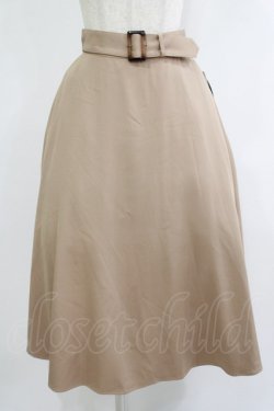 画像1: an another angelus / ベルト付きバックラッフルフレアースカート Free BEIGE H-25-10-10-024-CA-SK-NS-ZH