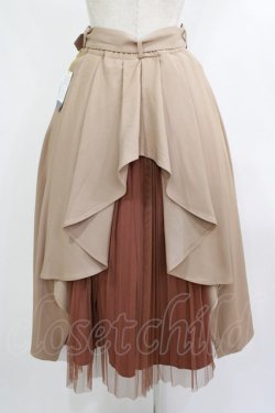 画像3: an another angelus / ベルト付きバックラッフルフレアースカート Free BEIGE H-25-10-10-024-CA-SK-NS-ZH