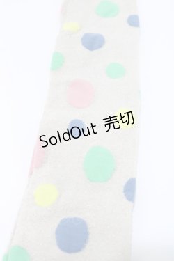 画像2: Emily Temple cute / マルチカラードットオーバーニーソックス  ブルー H-25-10-11-037-ET-ZA-KB-ZH