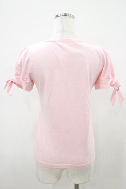 画像2: Emily Temple cute / リボンパフカットソー  ピンク H-25-10-11-006-ET-TO-KB-ZH